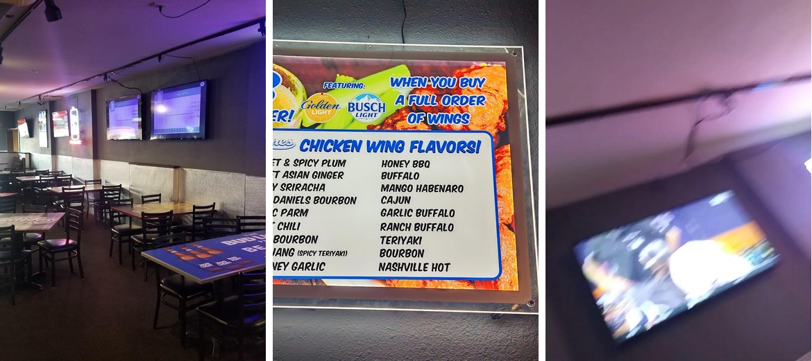 Sidelines Sports Grill Ltd Menu